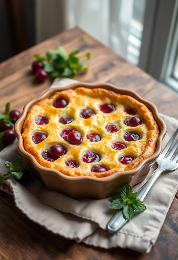 Clafoutis – Baked Custard With Cherries