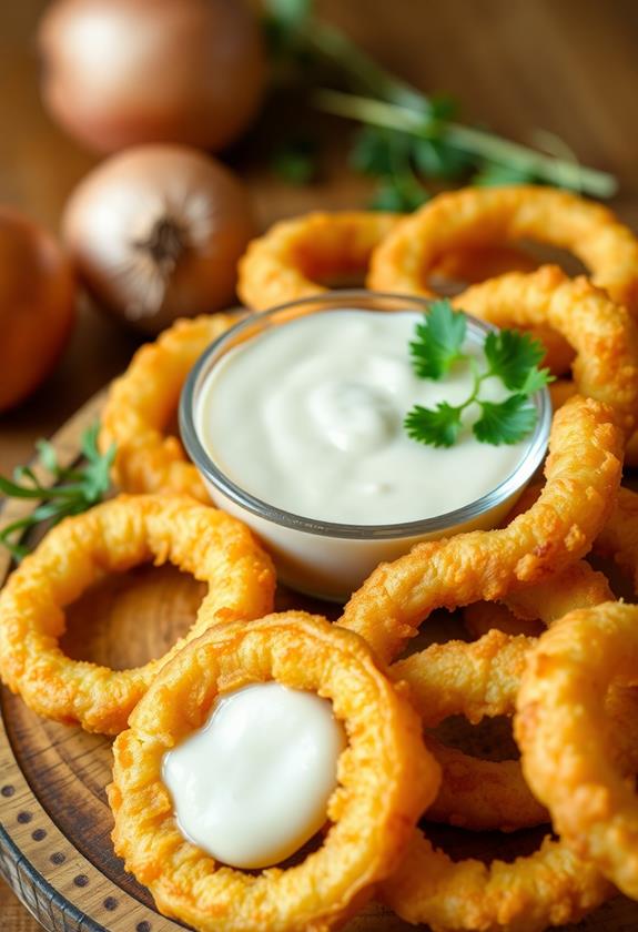 crispy fried onion rings