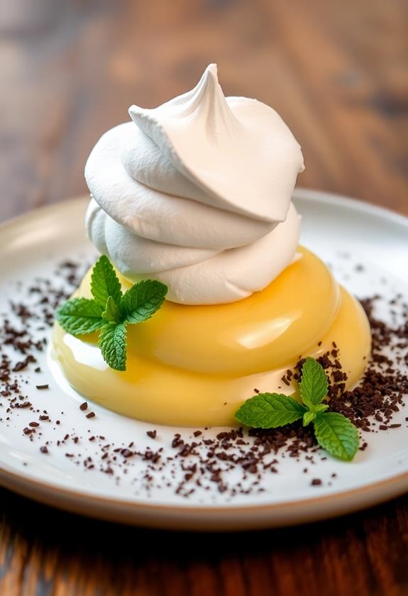 Floating Meringue – Meringue Floating on Vanilla Custard