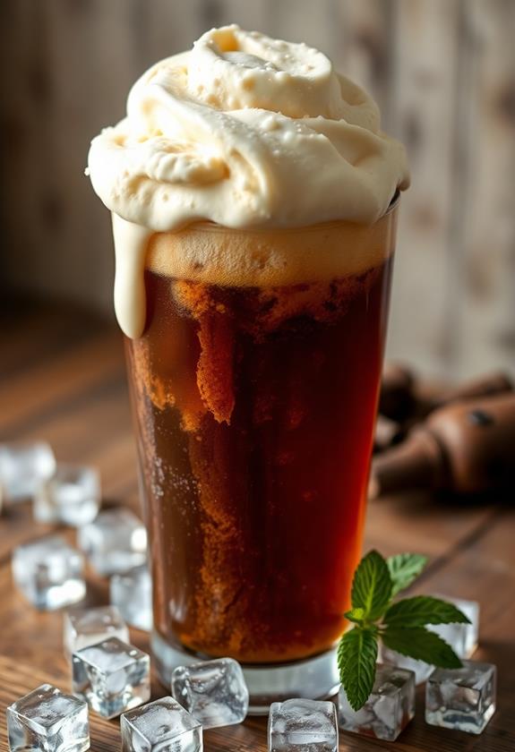 Root Beer Float (Root Beer With Vanilla Ice Cream)